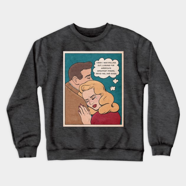 I Wish I was in Flavortown Crewneck Sweatshirt by jfeldmanart